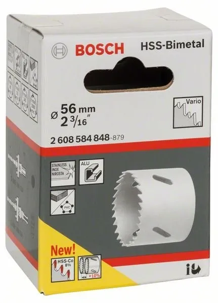 BOSCH HSSBIMETAAL PERFORATOR VOOR STANDAARD ADAPTER 56 MM, 2 3/16