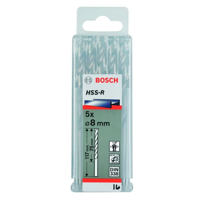 BOSCH METAALBOREN HSSR, DIN 338 12,4 X 101 X 151 MM