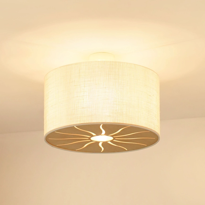 BRILAGI  BEVESTIGDE HANGLAMP COUNTRY ROLLER 1XE27/15W/230V DIAMETER 45 CM CRèME