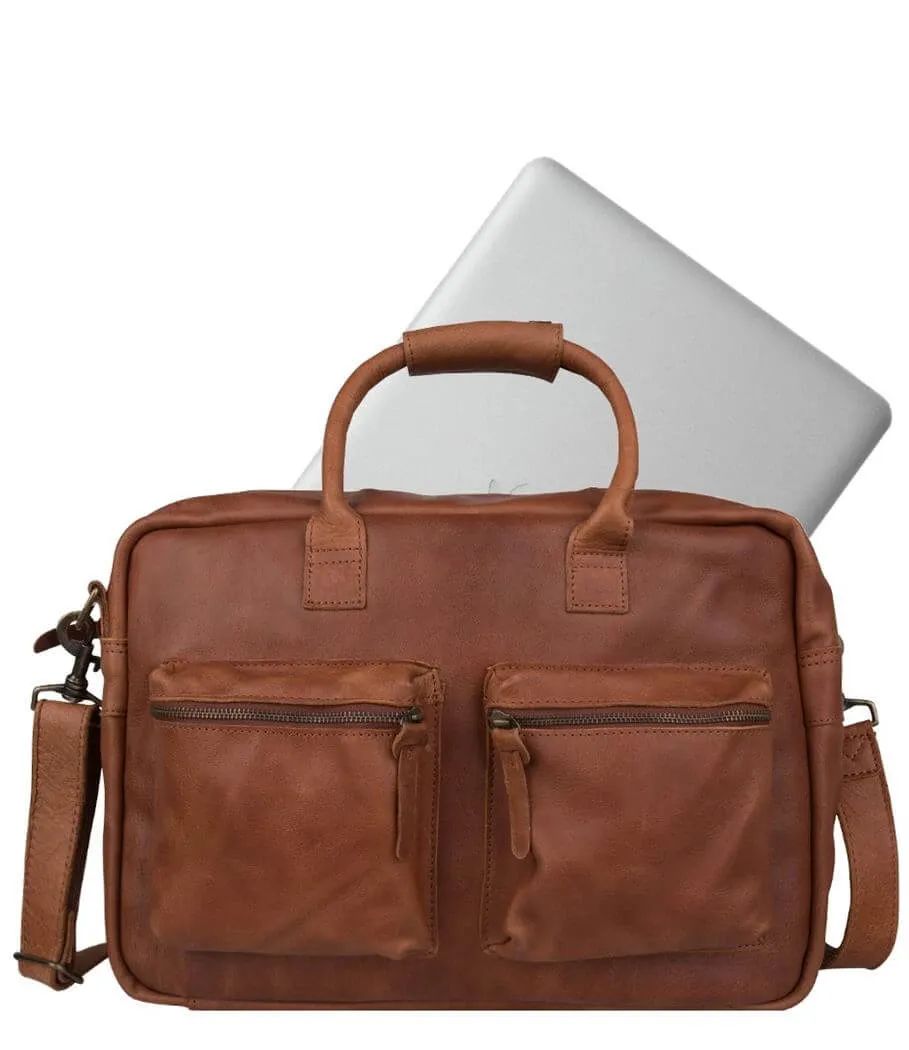 Cowboysbag Schoudertas The College Bag 15.6'' Cognac