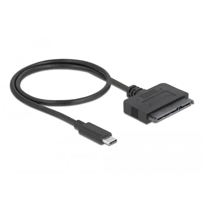 DELOCK USB TYPEC CONVERTER TO 22 PIN SATA 6 GB/S (ZWART)