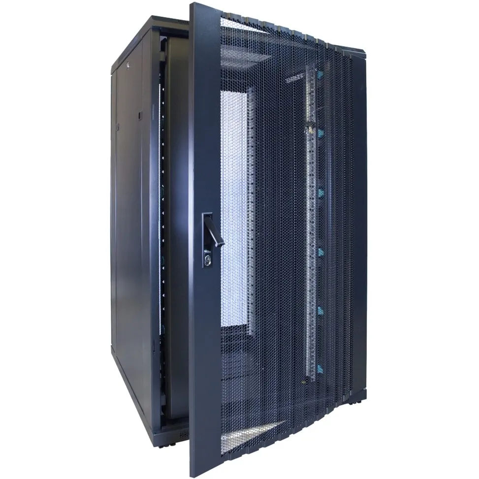 DSI 27U SERVERKAST MET GEPERFOREERDE DEUR  DS8827PP SERVER RACK (ZWART, 800 X 800 X 1400MM)