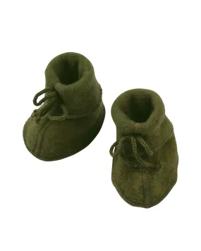 Engel Natur Slofjes van wol fleece - reed