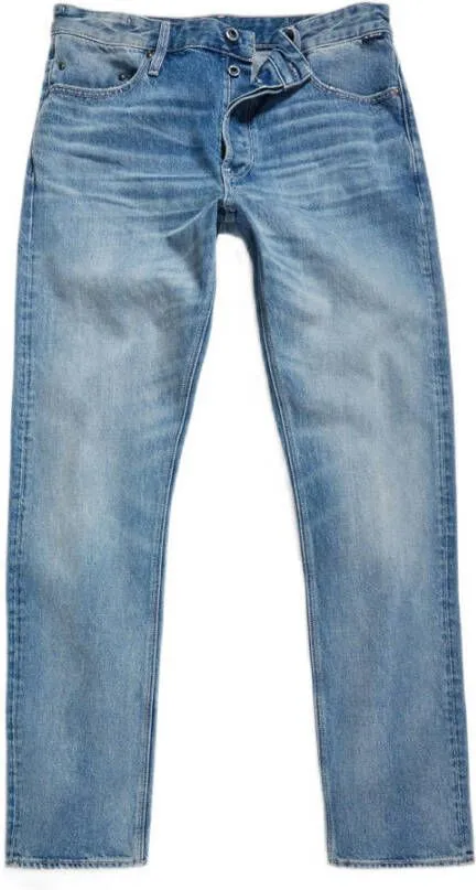 GSTAR RAW TRIPLE A REGULAR STRAIGHT FIT JEANS SUN FADED AIR FORCE BLUE