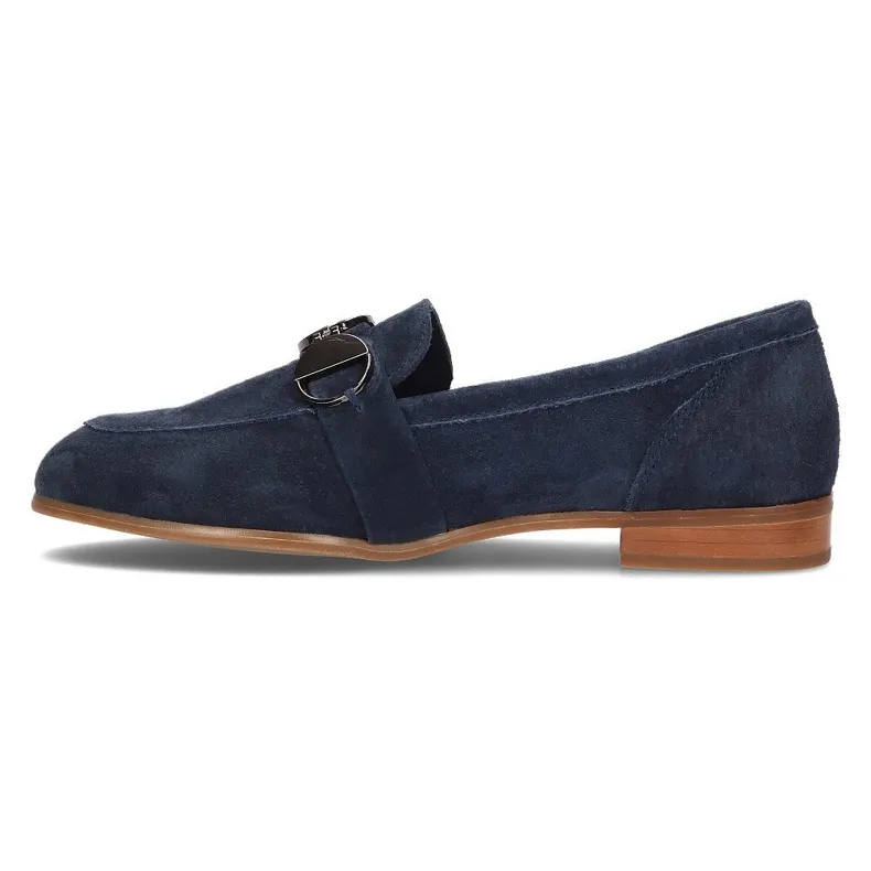 Leren loafers Filippo DP2148 / 21 Nv marineblauw