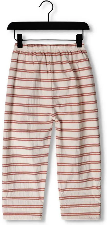 LÖTIEKIDS Lötiekids Meisjes Broeken Wide Pants Stripes Ecru