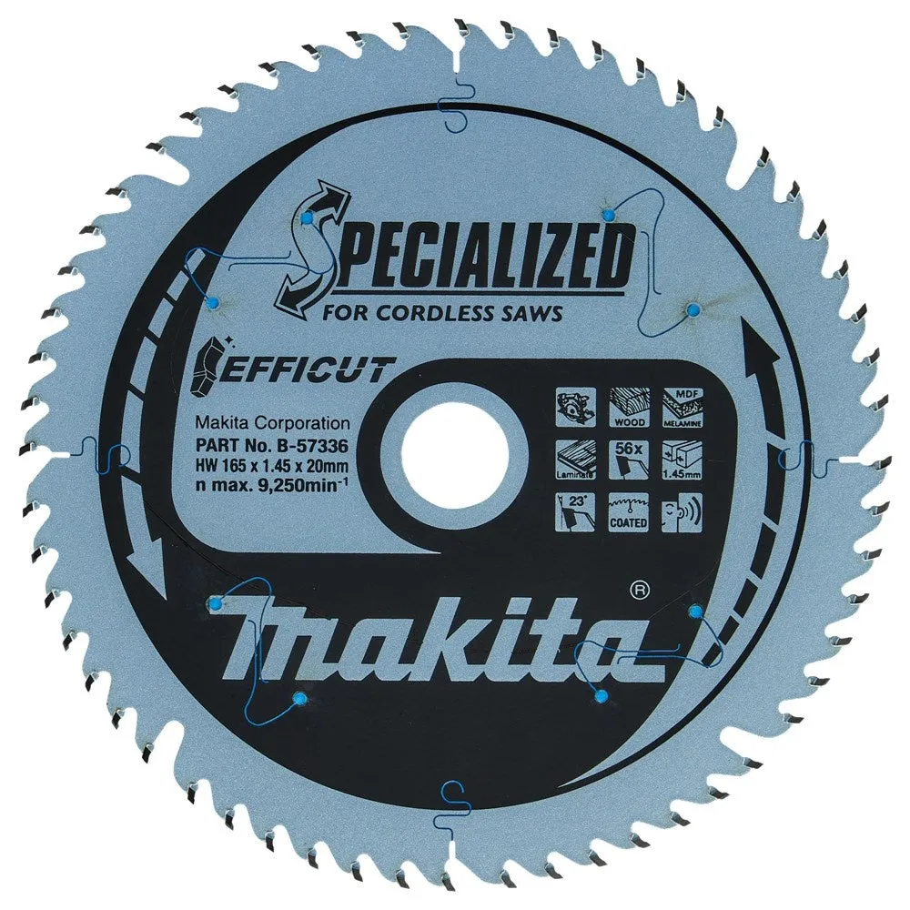 MAKITA ZAAGB HOUT 165X20X1,6 56T  B57336