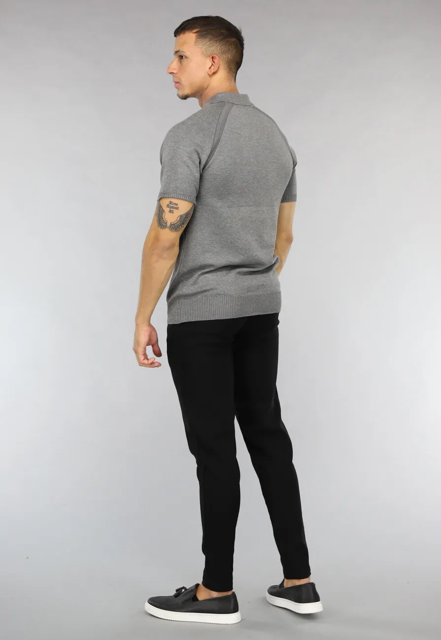 NEW1503 Grijze Zachte Heren Polo
