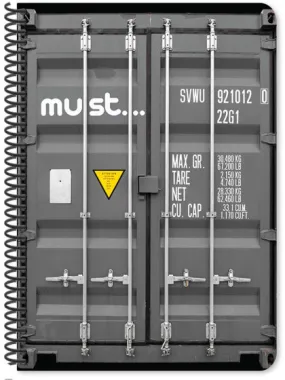 notitieboek Cargo B5 papier grijs 30 vellen