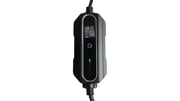 PREMIUM INSTELBARE MOBIELE LADER/LAADKABEL STOPCONTACT TYPE 2 1FASE 6A16A 1,3KW3,6KW VOOR AUDI ETRON