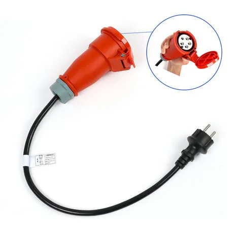 PREMIUM INSTELBARE MOBIELE LADER/LAADKABEL STOPCONTACT TYPE 2 3FASE 8A16A 5,5KW11KW VOOR BMW I7