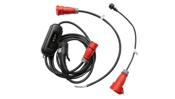 PREMIUM INSTELBARE MOBIELE LADER/LAADKABEL STOPCONTACT TYPE 2 3FASE 8A16A 5,5KW11KW VOOR MERCEDES ESPRINTER