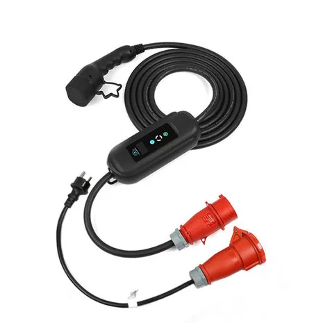 PREMIUM INSTELBARE MOBIELE LADER/LAADKABEL STOPCONTACT TYPE 2 3FASE 8A16A 5,5KW11KW VOOR TESLA MODEL 3