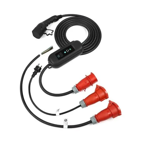 PREMIUM INSTELBARE MOBIELE LADER/LAADKABEL STOPCONTACT TYPE 2 3FASE 8A16A 5,5KW11KW VOOR XPENG P7