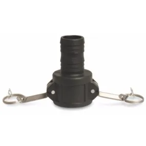 Snelkoppeling PP 2 inch x 50 mm M-deel Camlock x slangtule 6bar zwart type Camlock C