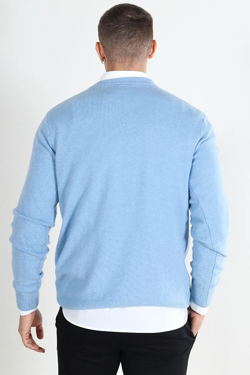   Solid  Dyllon Knit Faded Denim