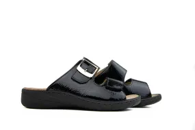 Solidus Slipper Wellness Schwarz Lack