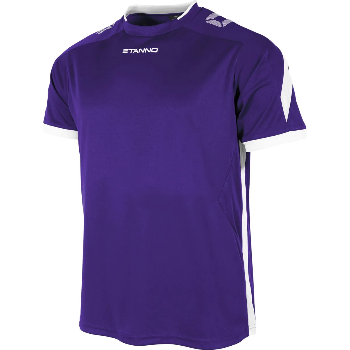 STANNO DRIVE SHIRT KORTE MOUW HEREN  PAARS / WIT