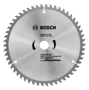 Zaagblad voor aluminium 190x20mm T54 Bosch ECO Alu
